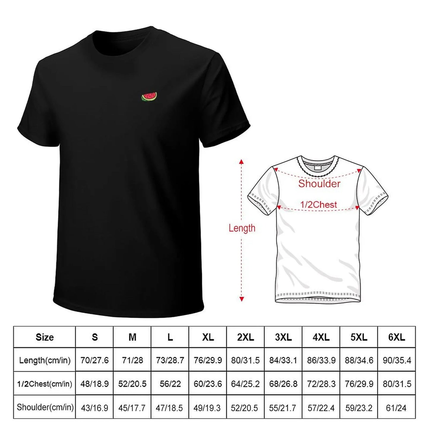 Watermelon T-Shirt sports fans for a boy plus size tops new edition oversized t shirt men