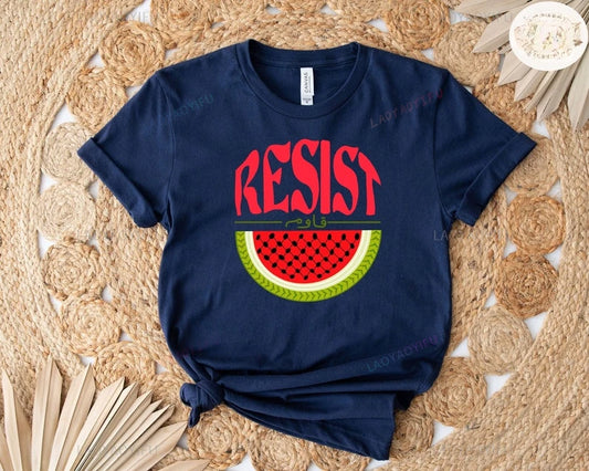 Watermelon Resist Graphic T Shirts It's Not A Watermelon Woman Man Summer Outdoors High Quality Cotton T-shirt Ropa Hombre