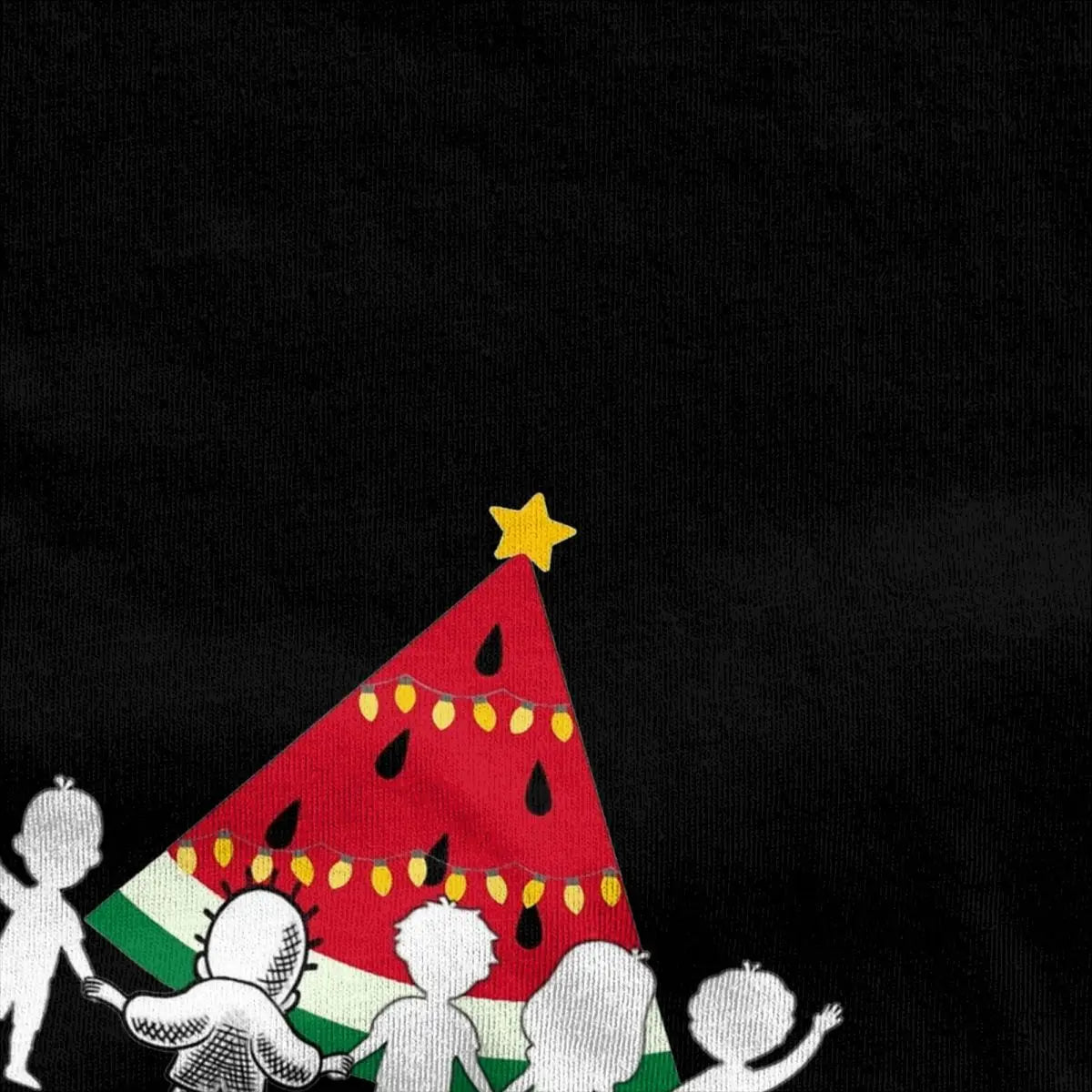 Watermelon Christmas T-Shirt palestine watermelon Harajuku T Shirts Classic Tshirt Beach 100 Cotton O-Neck Plus Size Top Tees