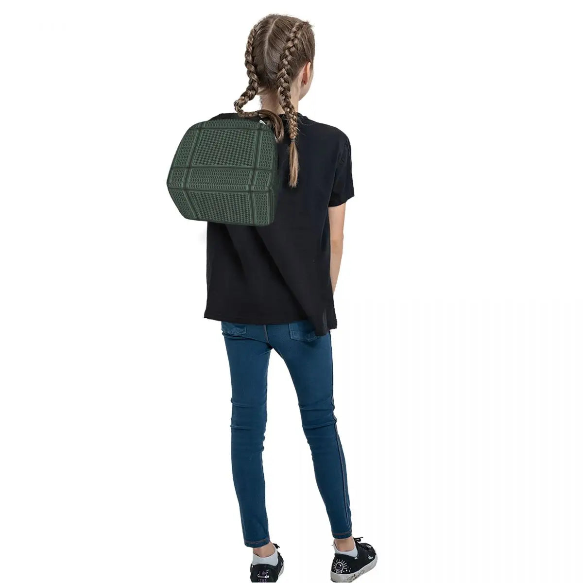 Shemagh Tactical Arabic Palestine Lunch Bags Insulated Bento Box Waterproof Lunch Tote Leakproof Picnic Bags for Woman Girl