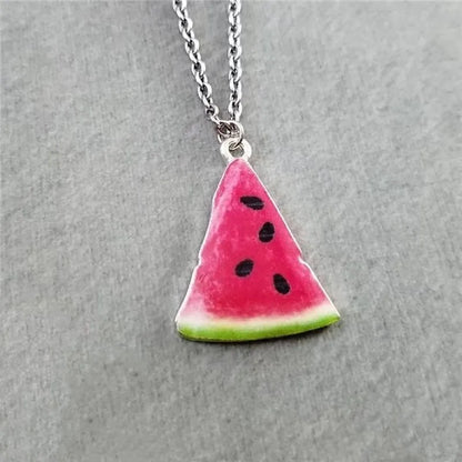 Watermelon Necklace Handmade