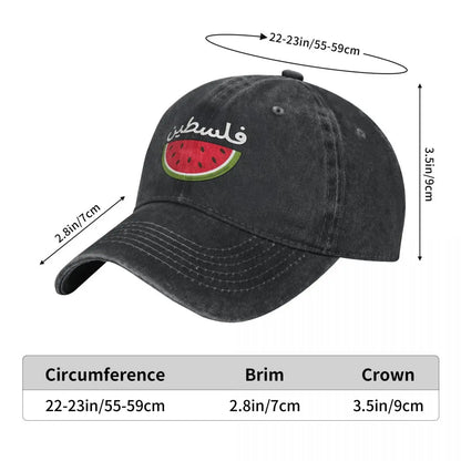 Palestine Watermelon Baseball Cap alestinian flag colors Men Sun-Proof Hip Hop Dad Hats Fashion Running Hippie Snapback Cap