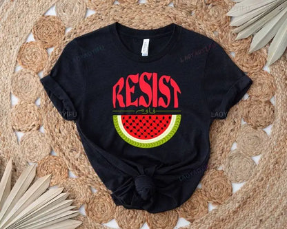 Watermelon Resist Graphic T Shirts It's Not A Watermelon Woman Man Summer Outdoors High Quality Cotton T-shirt Ropa Hombre