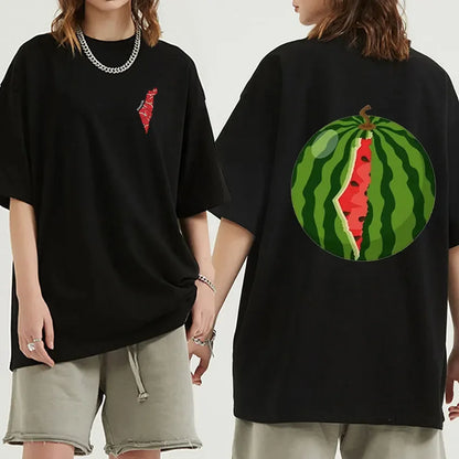 This Is Not A Watermelon Funny Graphic T Shirts Men's Women Fashion Casual Short Sleeve Tee Tops Man Cotton SUMMER T-shirt