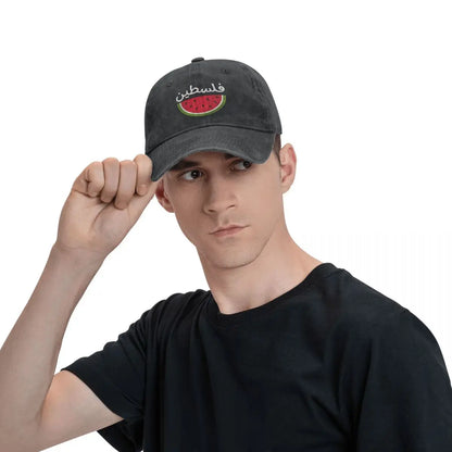 Palestine Watermelon Baseball Cap alestinian flag colors Men Sun-Proof Hip Hop Dad Hats Fashion Running Hippie Snapback Cap