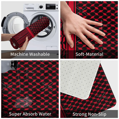 Modern Palestinian Kufiya Pattern Design mats